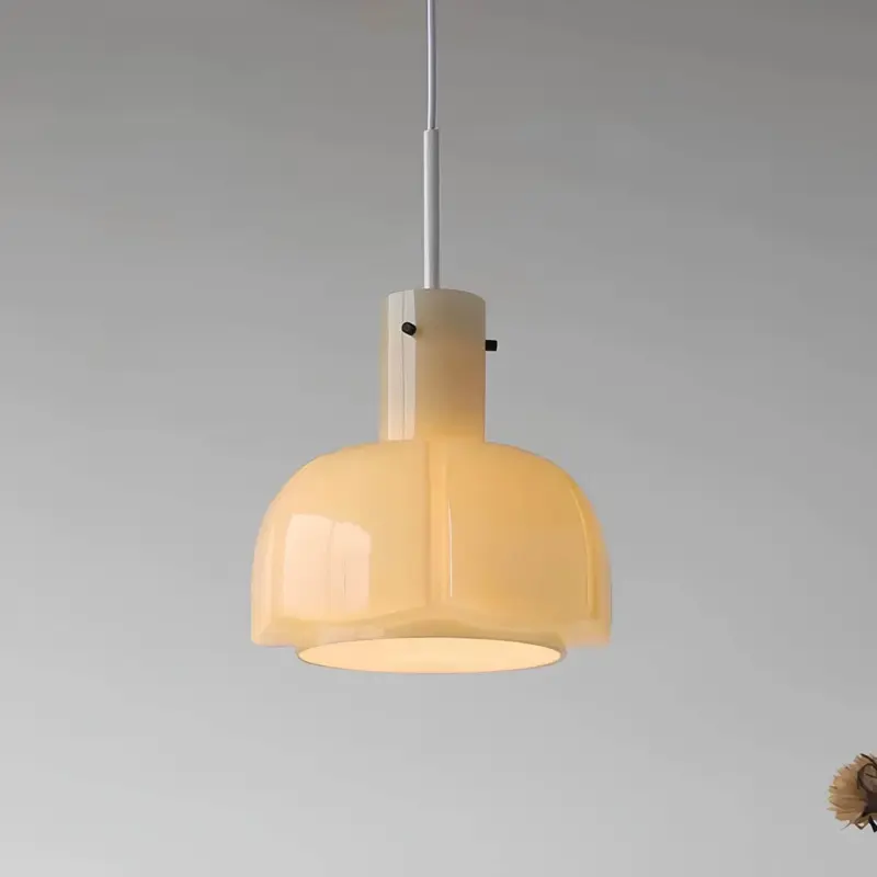 Medievalsimplicity glashaengelampe transparent bronze 25cm 30cm 35cm xlumina