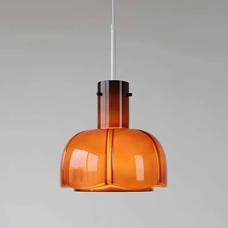 Medievalsimplicity glashaengelampe transparent bronze 25cm 30cm 35cm xlumina