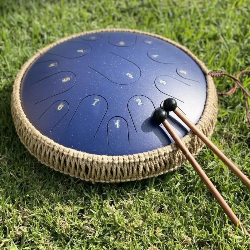 Meditation steel tongue drum breck fox