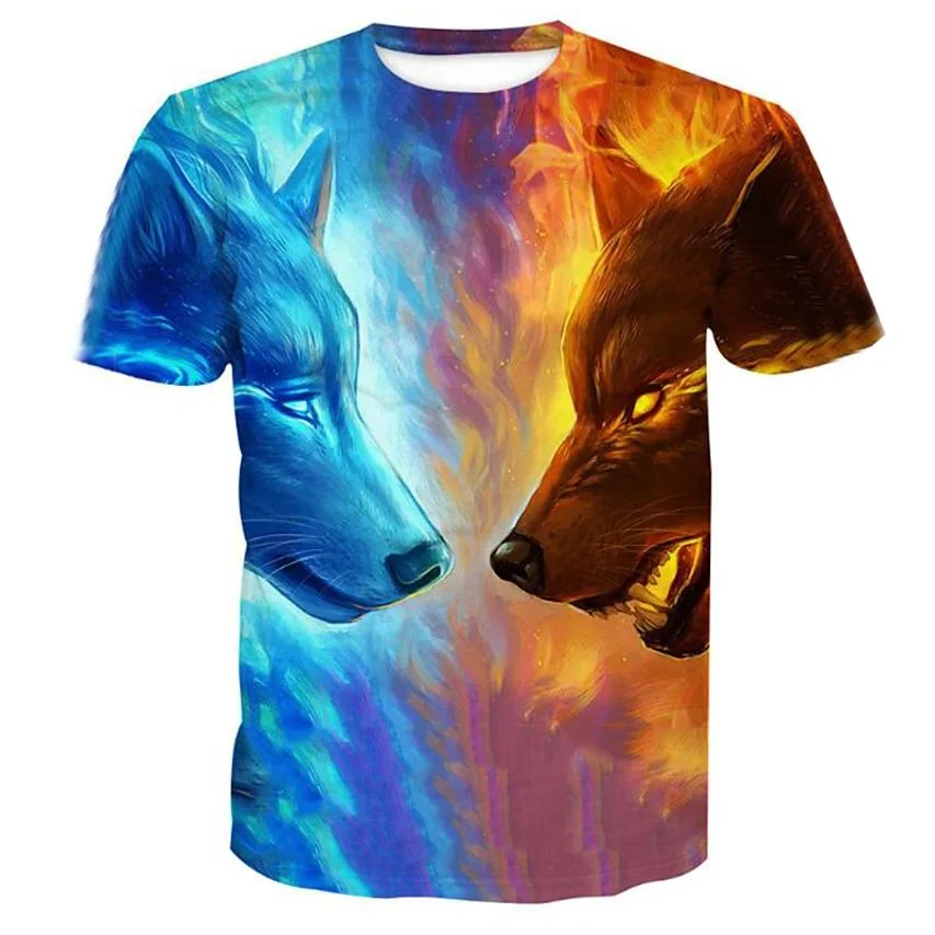 Mens T Shirt Graphic Animal Plus Size Print Short Sleeve Halloween Tops Mens Clothing Yellow S Dailysale 531485