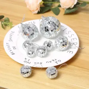 Mini Rotating Mirrored Glass Disco Balls