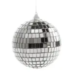 Mini rotating mirrored glass disco balls
