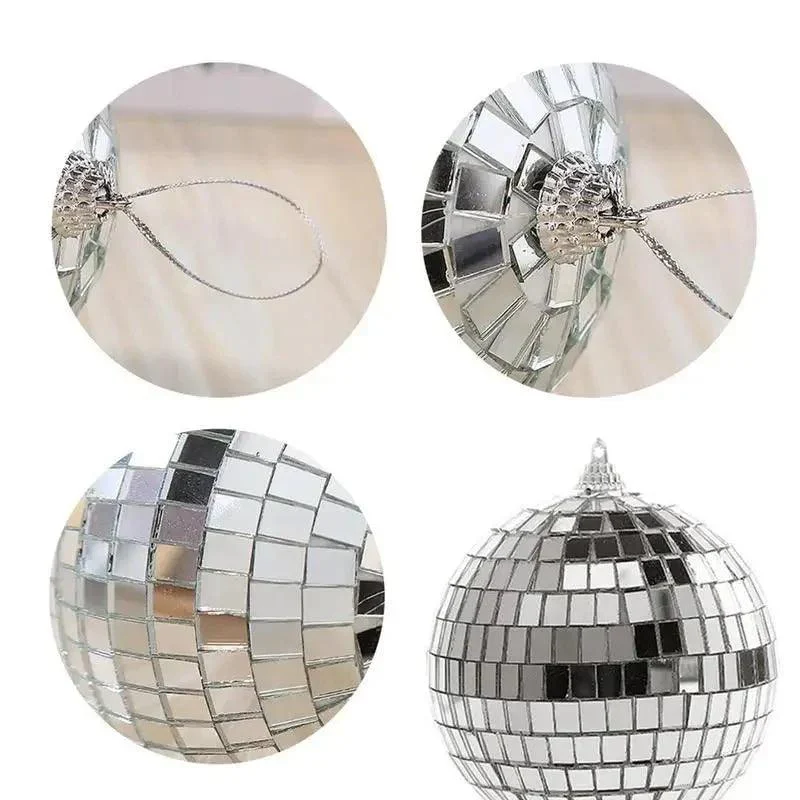 Mini Rotating Mirrored Glass Disco Balls 979948