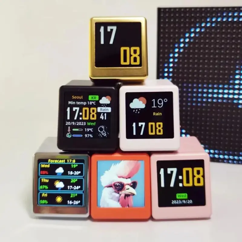 Mini smart wifi multi function clock