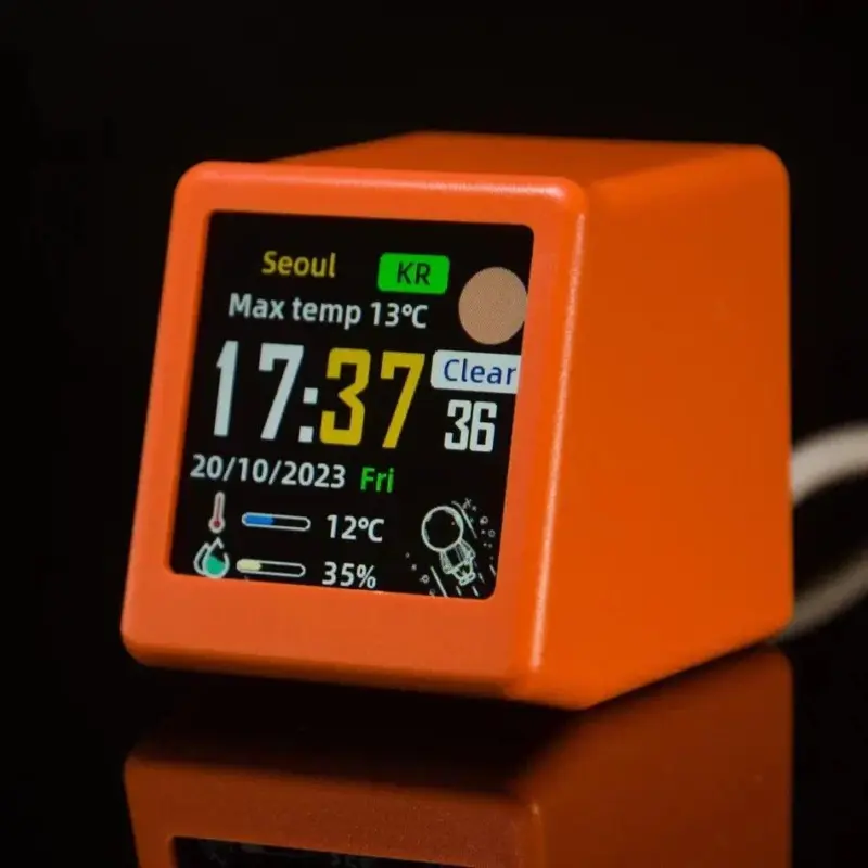 Mini smart wifi multi function clock