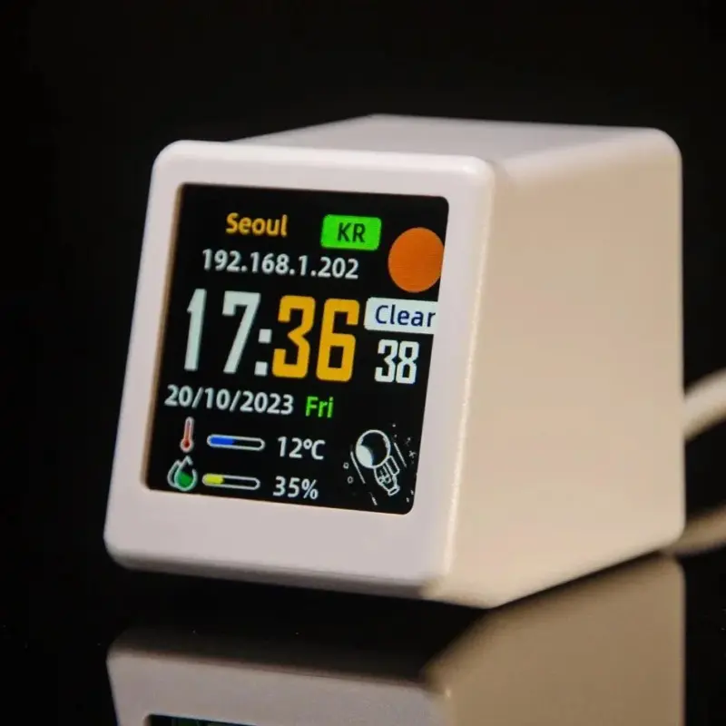 Mini smart wifi multi function clock