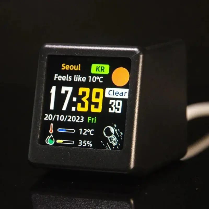 Mini smart wifi multi function clock
