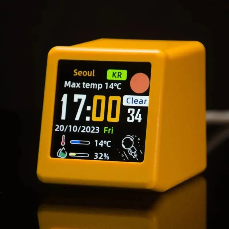 Mini smart wifi multi function clock