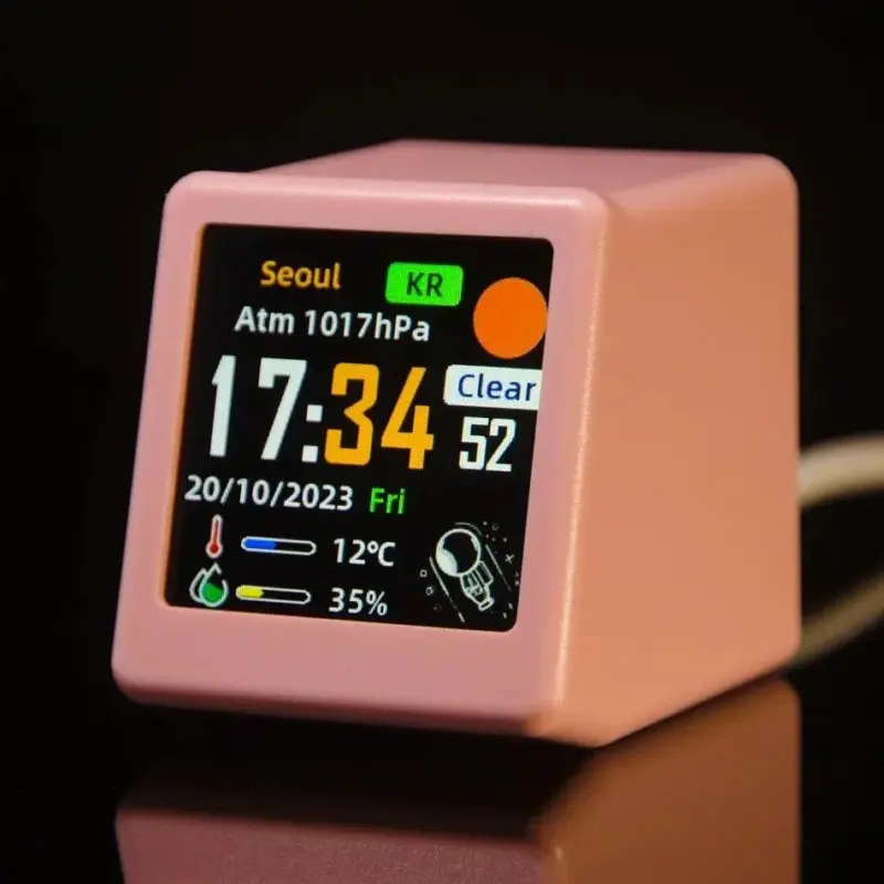 Mini smart wifi multi function clock