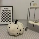 Minimal halloween pumpkin cushion
