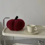 Minimal halloween pumpkin cushion