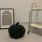 Minimal halloween pumpkin cushion