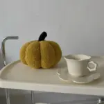 Minimal halloween pumpkin cushion