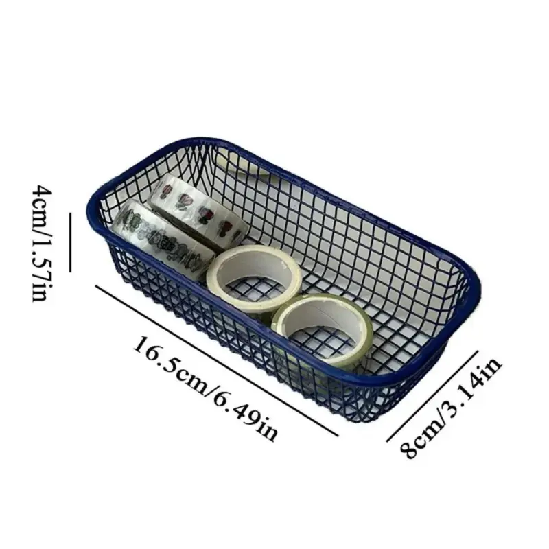 Minimal metal storage basket