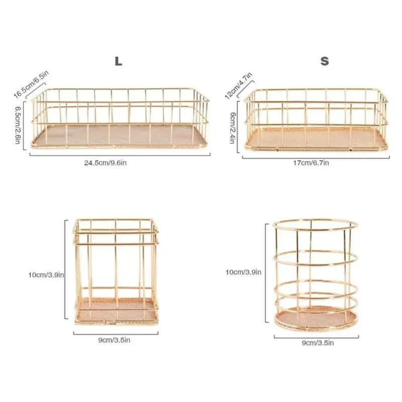 Minimal metal storage tray