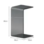 Minimal transparent acrylic side table