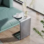 Minimal transparent acrylic side table