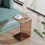 Minimal transparent acrylic side table