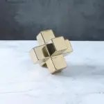 Minimalist ceramic cross decoration