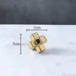 Minimalist ceramic cross decoration