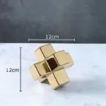 Minimalist ceramic cross decoration