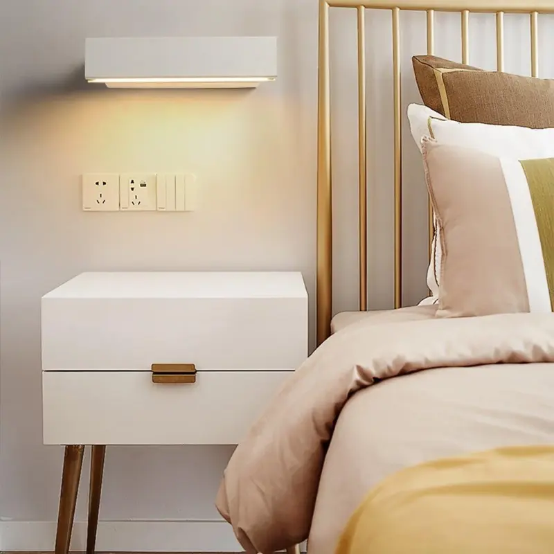 Minimalist creative rotatable design led background wall bedroom wall sconces 776418 77361acf cfe2 4e91 a710 d708f13af94c