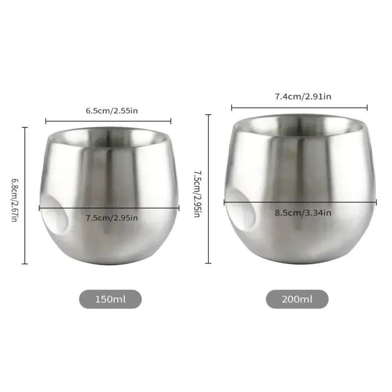 Minimalist double insulation espresso coffee mug