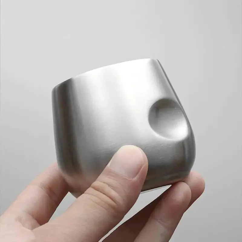 Minimalist double insulation espresso coffee mug