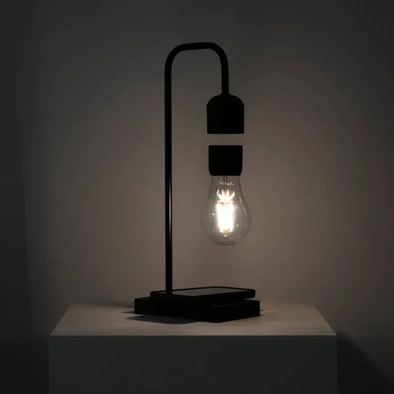 Minimalist levitating led lampe mit drahtloser handy ladefunktion xlumina2