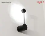 Minimalist modern black wall light