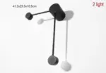 Minimalist modern black wall light