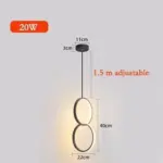 minimalist-ring-hanging-light-white-or-black-632172 Minimalist ring hanging light white or black