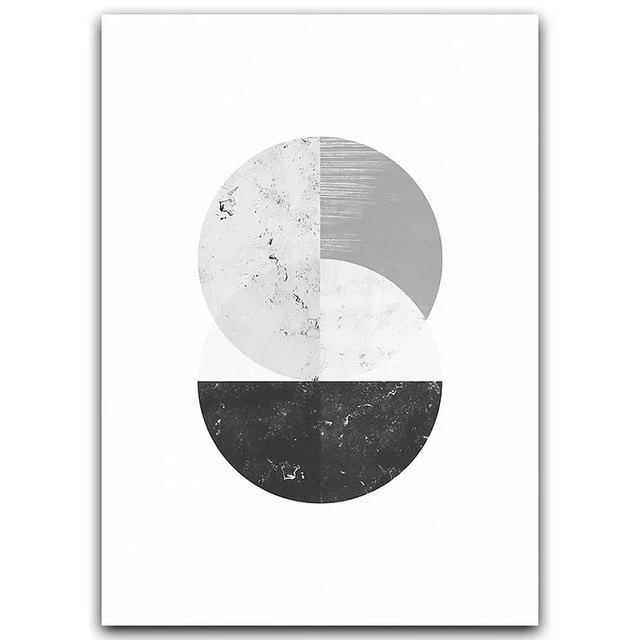 Minimalist Style Marble Geometric Pattern Abstract Decorative Canvas Painting Poster 320389