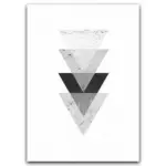 Minimalist style marble geometric pattern abstract decorative canvas painting poster