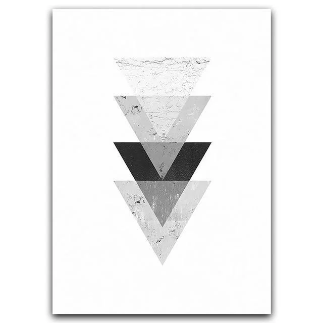 Minimalist Style Marble Geometric Pattern Abstract Decorative Canvas Painting Poster 343235