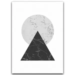 Minimalist Style Marble Geometric Pattern Abstract Decorative Canvas Painting Poster