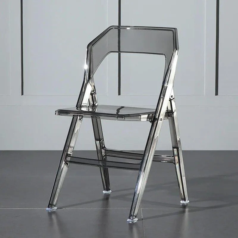 Minimalist Transparent Folding Dining Chairs 233628