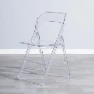 Minimalist Transparent Folding Dining Chairs