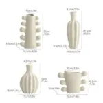 Minimalist unglazed ceramic vase