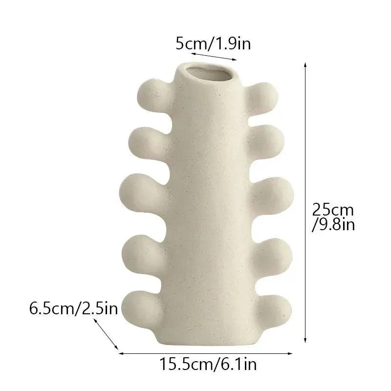 Minimalist Unglazed Ceramic Vase 258142