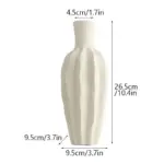 Minimalist unglazed ceramic vase