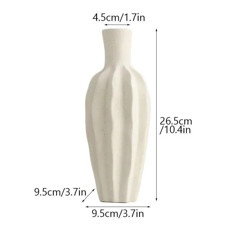 Minimalist Unglazed Ceramic Vase 995415