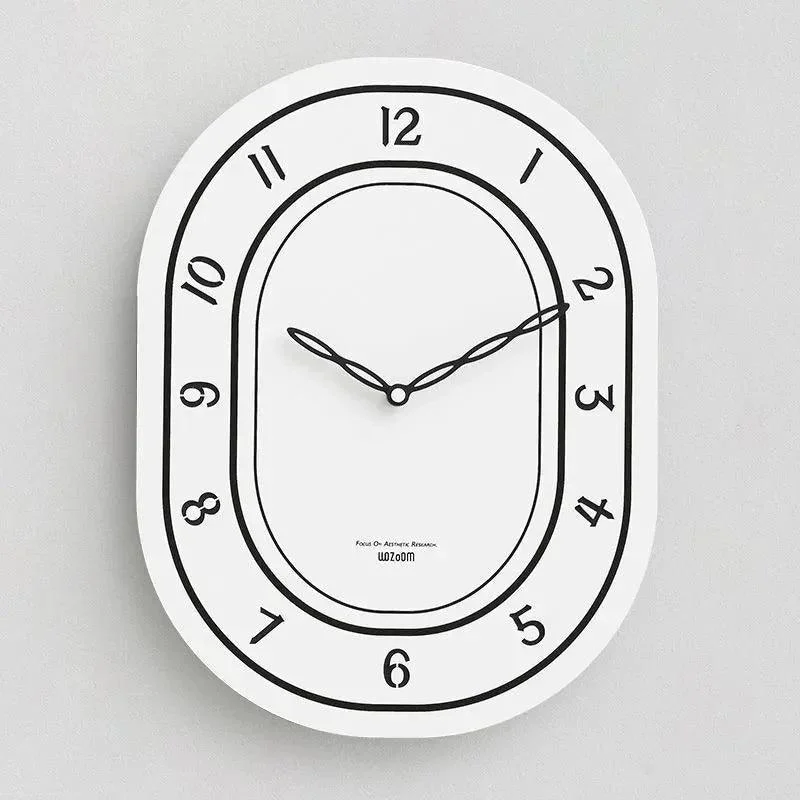 Minimalist White Art Design Wall Clock 916040