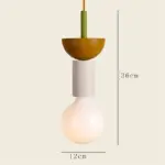 Minimalist wood effect led pendant light