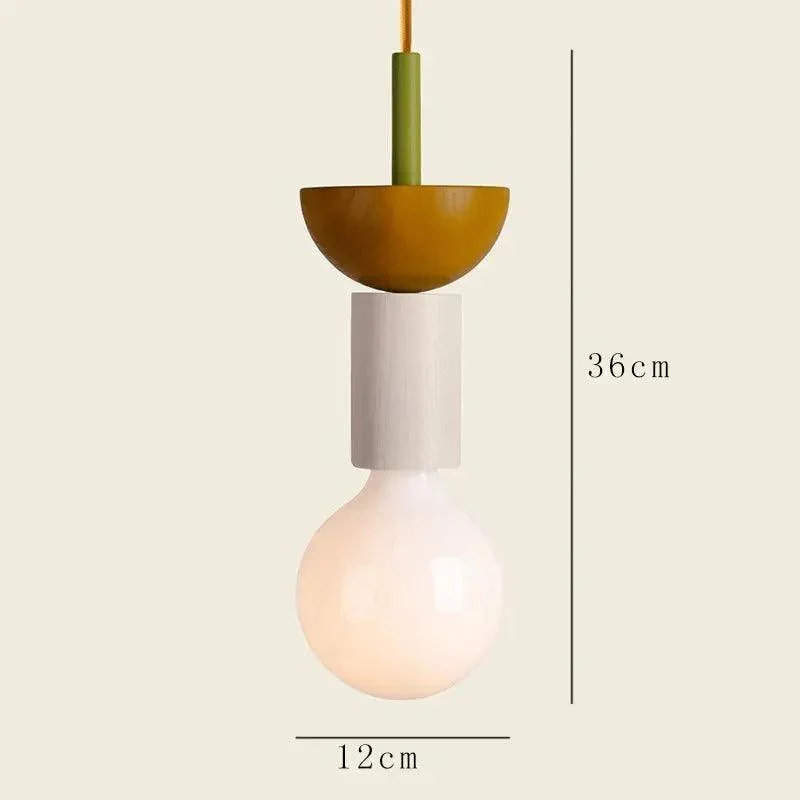 Minimalist Wood Effect Led Pendant Light 127022