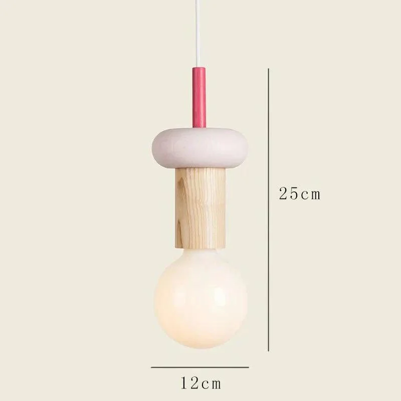 Minimalist Wood Effect Led Pendant Light 403794