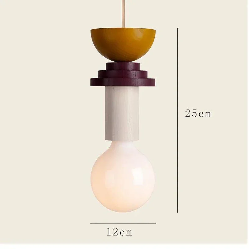 Minimalist Wood Effect Led Pendant Light 423174