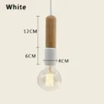 Minimalist wood effect led pendant light