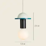 Minimalist wood effect led pendant light