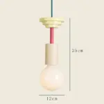 Minimalist wood effect led pendant light